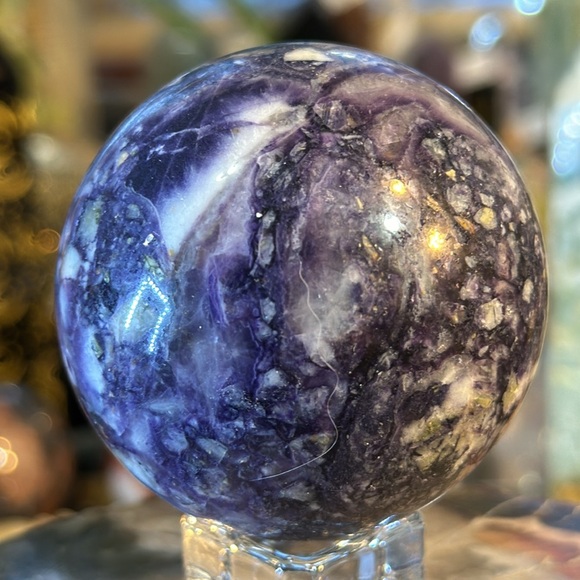 Lepidolite Crystal Sphere! - Picture 4 of 6